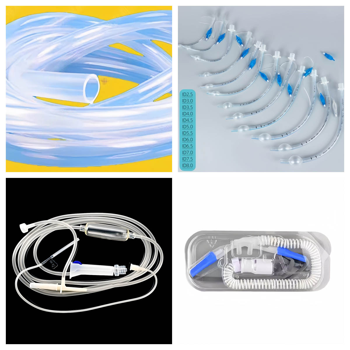 สายแพทย์แม่นยำ PVC/โพลียูรีเทน สายการผลิตอัดรีดสองสี